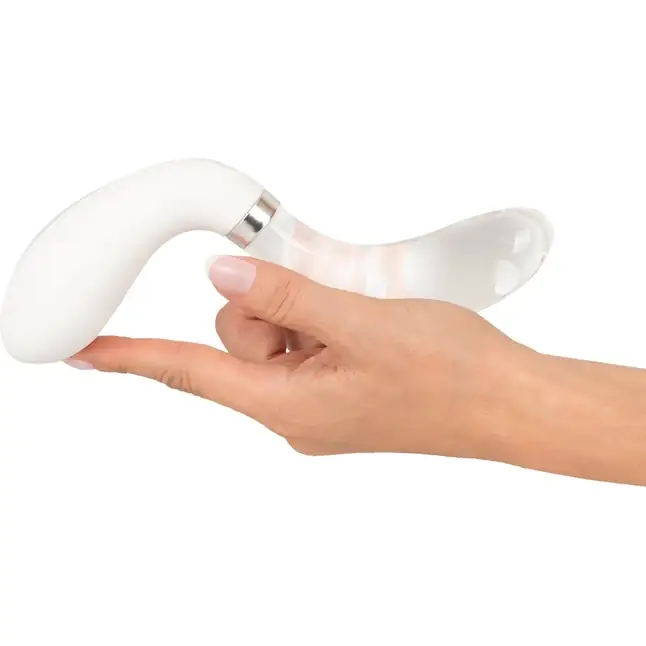 Двусторонний вибратор Curve LED - 20,5 см - You2Toys. Фотография 3.