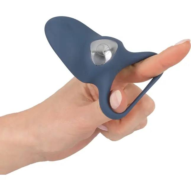 Синее эрекционное кольцо с вибрацией - You2Toys. Фотография 3.