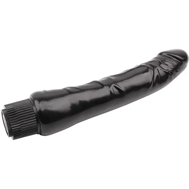 Черный вибратор-реалистик Vibe Cock - 22,5 см - Rubicon. Фотография 5.