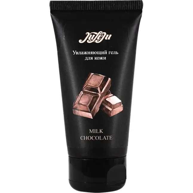 Съедобный гель-лубрикант на водной основе JuLeJu Milk Chocolate с ароматом шоколада - 50 мл