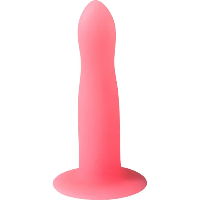 Розовый гнущийся нереалистичный дилдо Moon Beam - 16,6 см - Techno. Фотография 5.