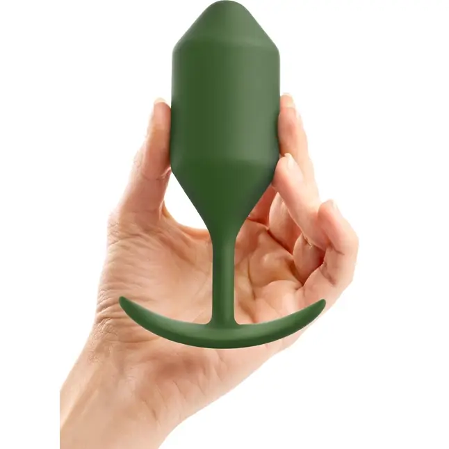 Пробка цвета хаки для ношения B-vibe Snug Plug 4 - 14 см. Фотография 3.