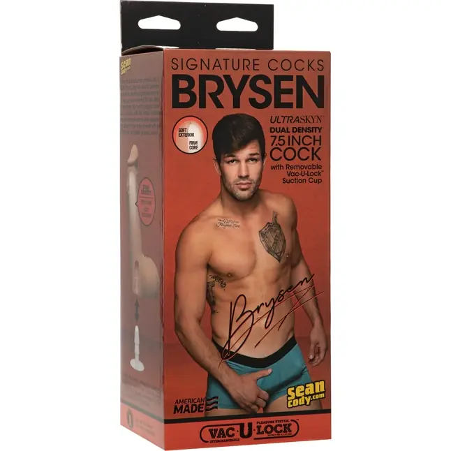 Телесный фаллоимитатор Brysen со съемной присоской - 19,1 см - Signature Cocks. Фотография 3.