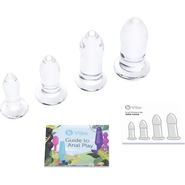 Набор из 4 тренировочных стеклянных расширителей Anal Dilators Set. Фотография 2.
