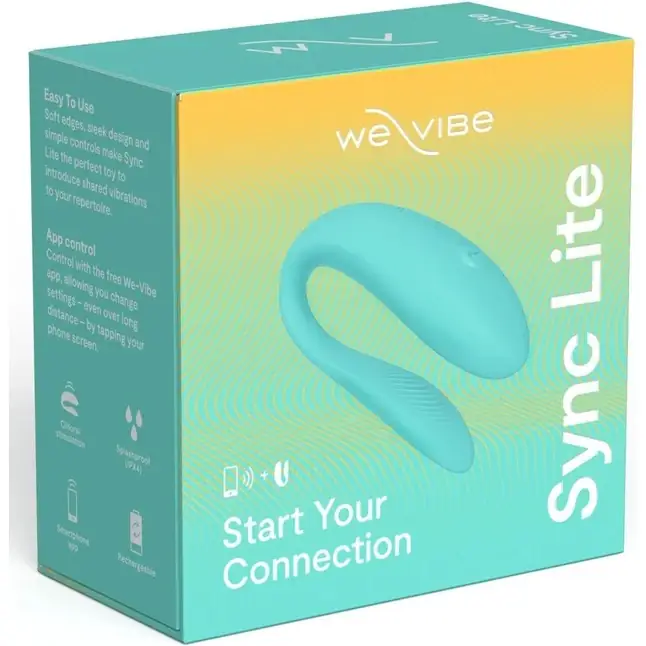 Мятный вибратор для пар We-Vibe Sync Lite. Фотография 4.