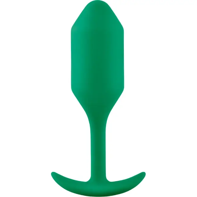 Зеленая пробка для ношения B-vibe Snug Plug 2 - 11,4 см. Фотография 2.