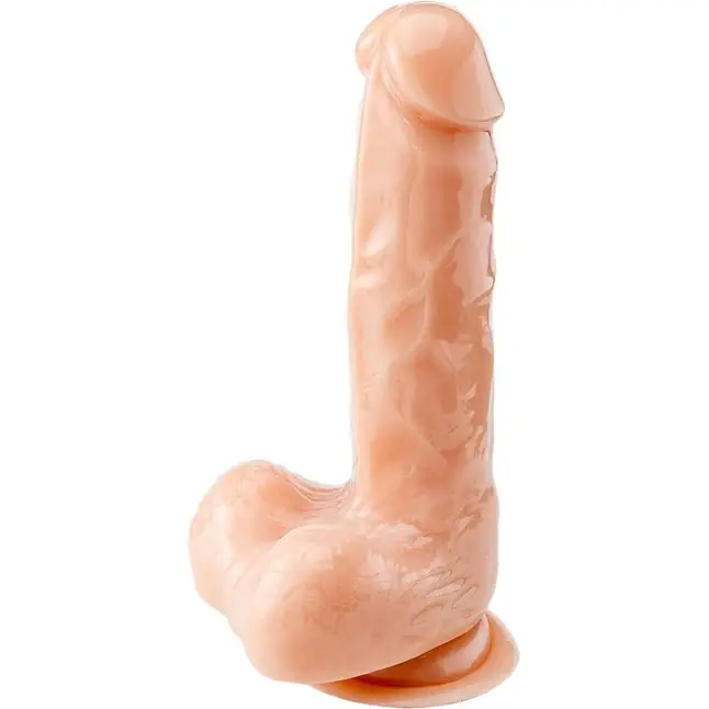 Телесный реалистичный фаллоимитатор - 18 см - Devi toy