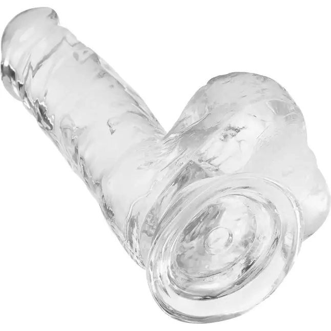 Прозрачный реалистичный фаллоимитатор - 18 см - Devi toy. Фотография 4.