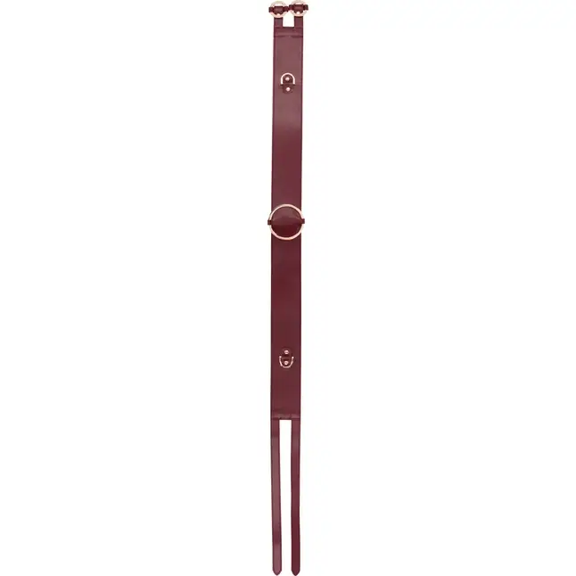 Бордовый ремень Halo Waist Belt - размер L-XL - Ouch!. Фотография 2.