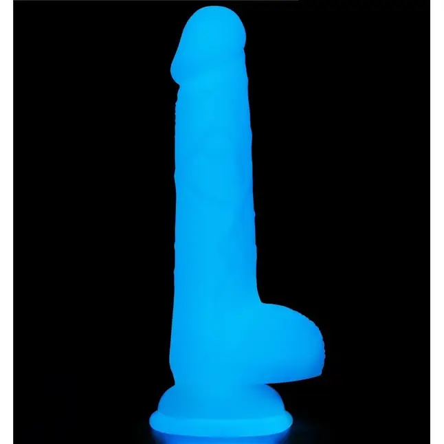 Светящийся в темноте фаллоимитатор 7 Inch Lumino Play Silicone Dildo - 18 см. Фотография 3.