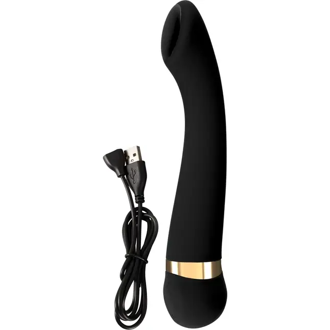 Черный вибромассажер с температурными режимами Hot n Cold - 21,6 см - You2Toys. Фотография 10.