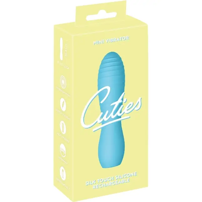 Голубой мини-вибратор Cuties - 10,8 см - You2Toys. Фотография 2.