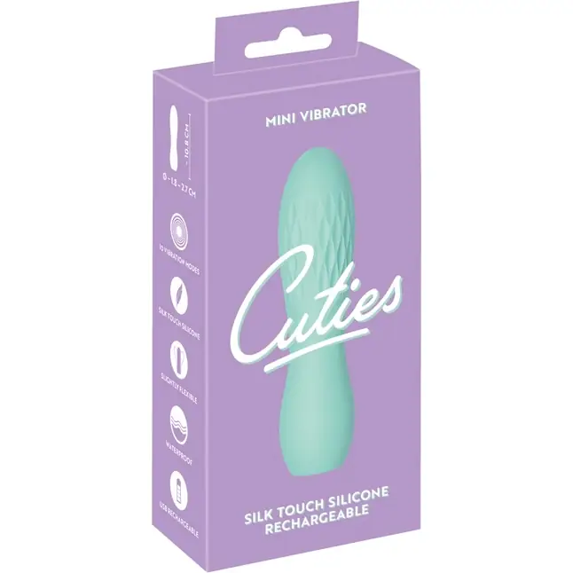 Зеленый мини-вибратор Cuties - 10,8 см - You2Toys. Фотография 2.