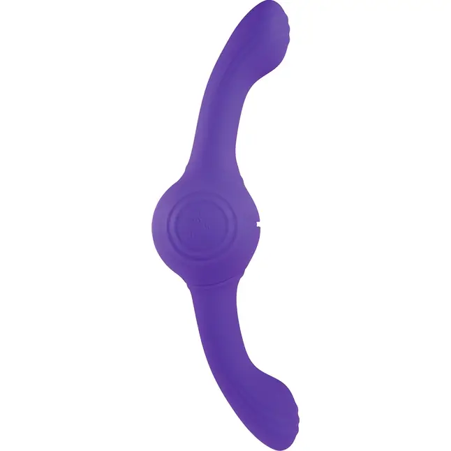 Фиолетовый двусторонний вибромассажер Our Gyro Vibe - 29,5 см. Фотография 3.