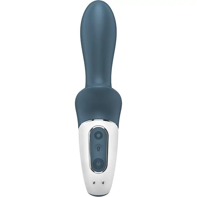 Серый анальный вибратор с функцией расширения Air Pump Booty 2. Фотография 3.