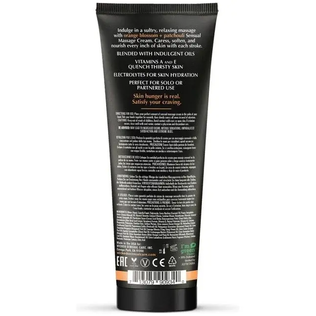 Массажный легкий крем WICKED Orange Blossom plus Patchouli - 120 мл. Фотография 2.