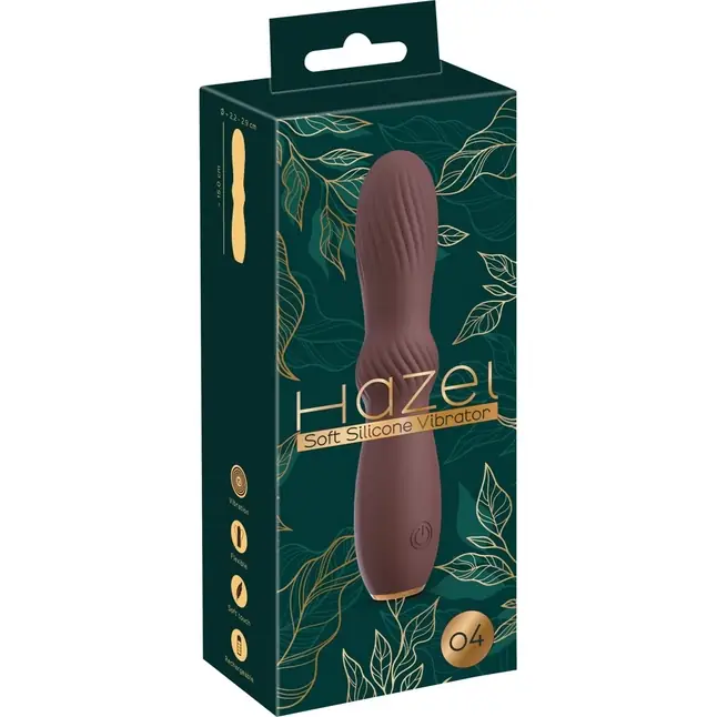 Коричневый вибратор Hazel 04 - 15 см - You2Toys. Фотография 2.