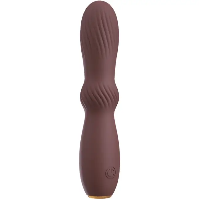 Коричневый вибратор Hazel 04 - 15 см - You2Toys. Фотография 6.