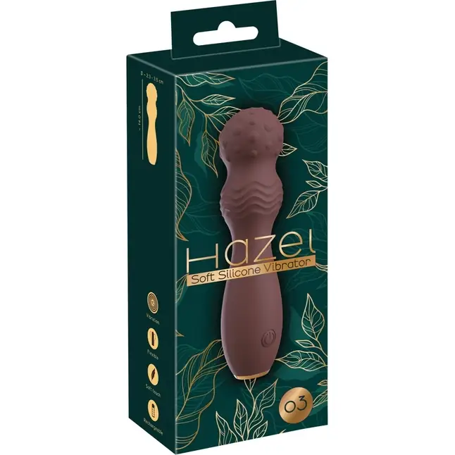 Коричневый вибратор-жезл Hazel 03 - 14 см - You2Toys. Фотография 2.