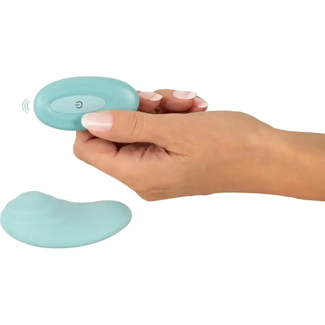 Аквамариновый вибратор в трусики с пультом ДУ Panty Vibrator - You2Toys. Фотография 3.
