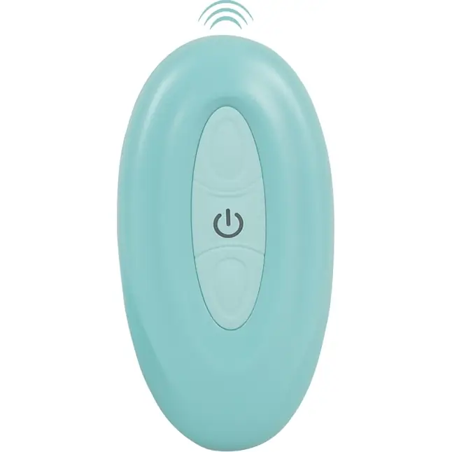Аквамариновый вибратор в трусики с пультом ДУ Panty Vibrator - You2Toys. Фотография 8.