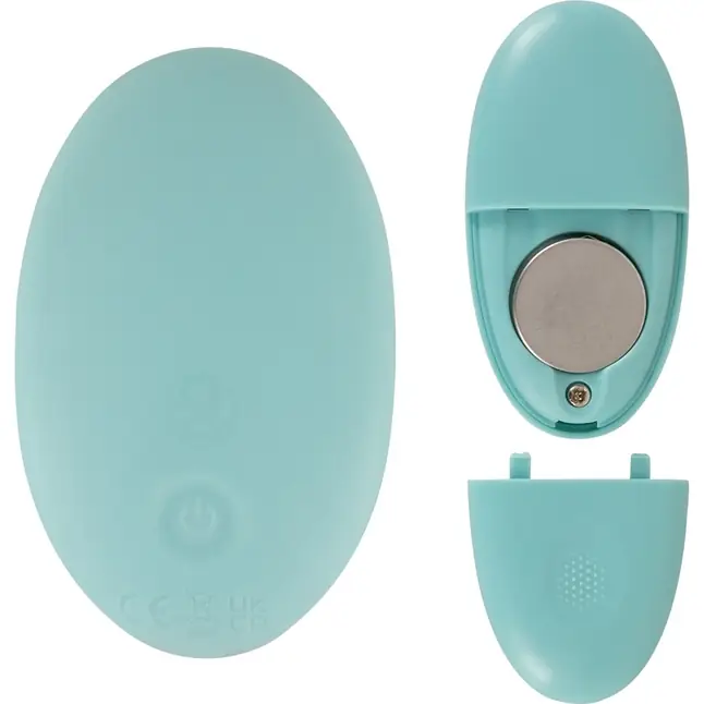 Аквамариновый вибратор в трусики с пультом ДУ Panty Vibrator - You2Toys. Фотография 10.