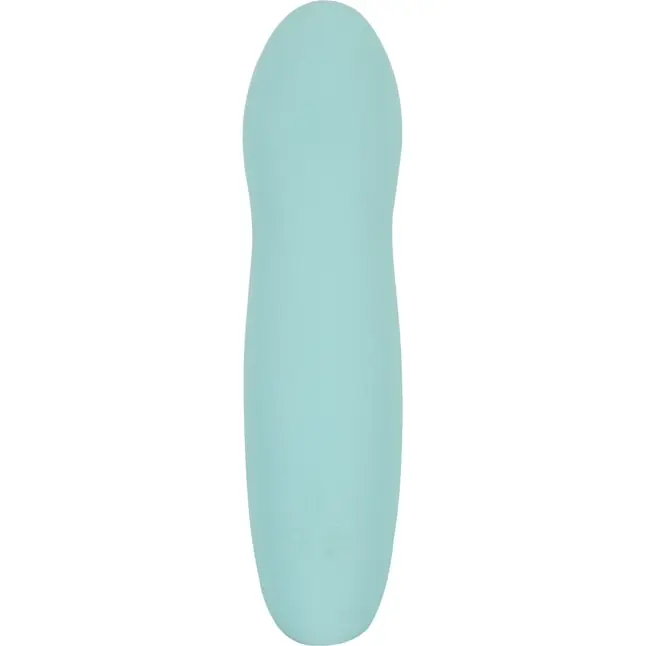 Бирюзовый мини-вибратор с клиторальным отростком Rabbit Vibrator - 15,5 см - You2Toys. Фотография 8.