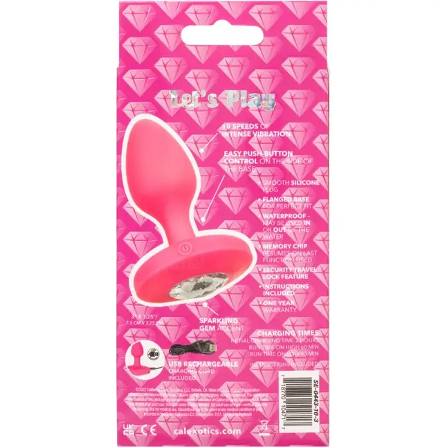 Розовая анальная вибропробка Medium Rechargeable Vibrating Probe - 9,5 см - Cheeky. Фотография 9.