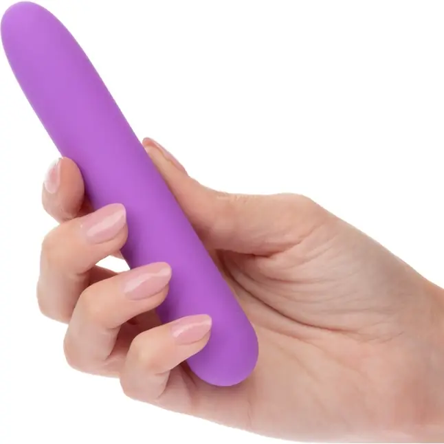 Фиолетовый мини-вибратор Bliss Liquid Silicone Mini Vibe - 10,75 см - Bliss. Фотография 3.
