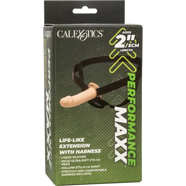 Телесный фаллопротез Life-Like Extension with Harness - 17,75 см - Performance Maxx. Фотография 15.