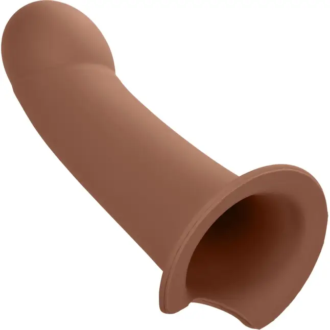 Коричневый фаллопротез из силикона Extension with Harness - 15,75 см - Performance Maxx. Фотография 11.