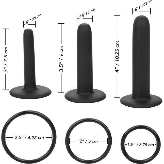 Страпон для анального секса с 3 сменными насадками Silicone Pegging Kit - Boundless. Фотография 5.
