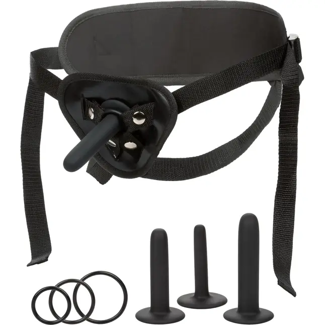 Страпон для анального секса с 3 сменными насадками Silicone Pegging Kit - Boundless