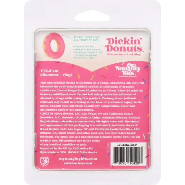 Эрекционное кольцо в форме пончика Dickin’ Donuts Silicone Donut Cock Ring - Naughty Bits. Фотография 12.
