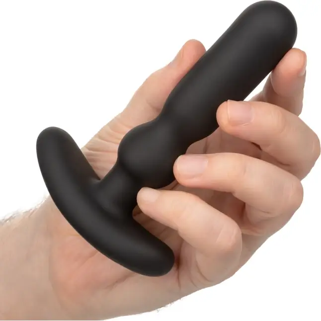 Черный анальный вибростимулятор Rechargeable Anal-T - 12 см - Colt. Фотография 3.