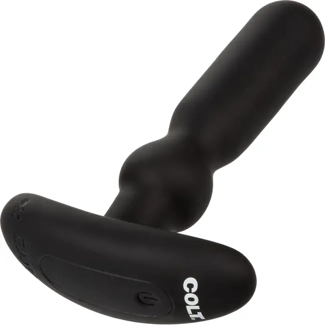 Черный анальный вибростимулятор Rechargeable Anal-T - 12 см - Colt. Фотография 7.