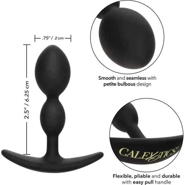 Черная анальная пробка для ношения 2X Teardrop Plug - Boundless. Фотография 4.