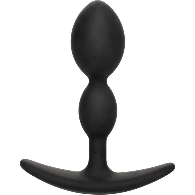 Черная анальная пробка для ношения 2X Teardrop Plug - Boundless. Фотография 5.