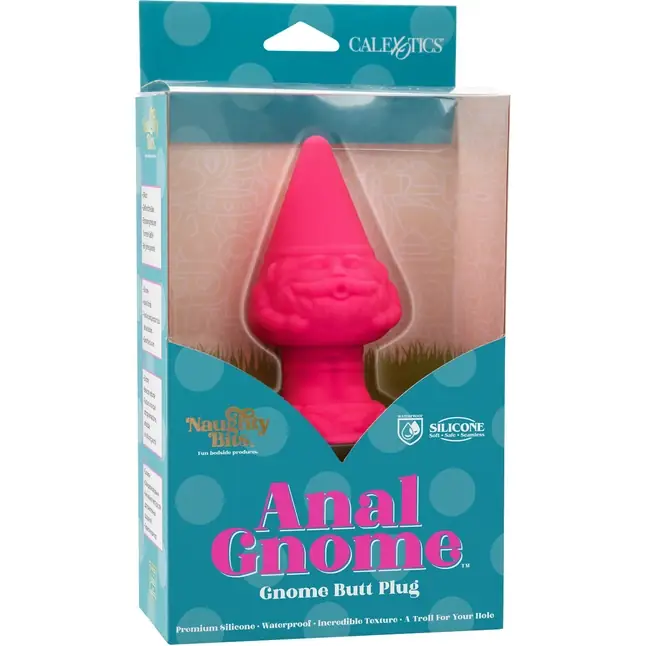 Розовая анальная пробка в форме гнома Anal Gnome - Naughty Bits. Фотография 10.