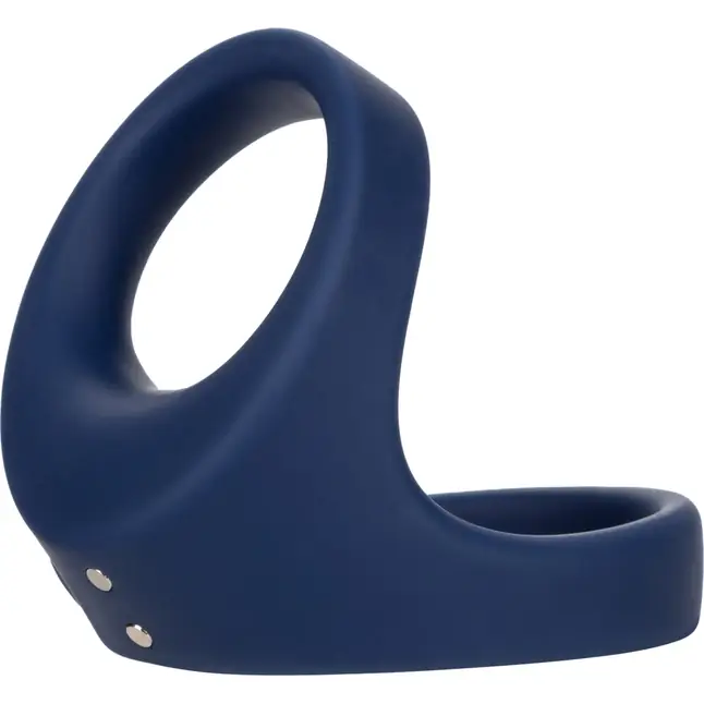 Синее эрекционное виброкольцо Rechargeable Max Dual Ring - Viceroy. Фотография 9.