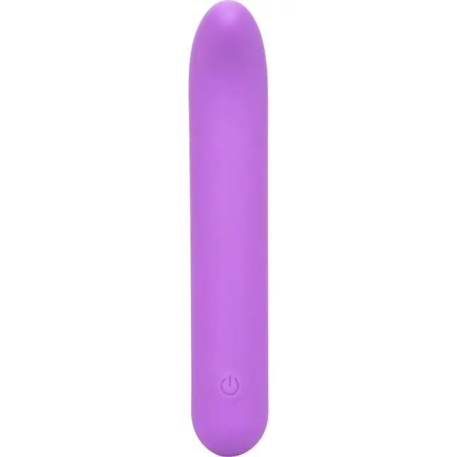 Фиолетовый мини-вибромассажер Liquid Silicone Mini G Vibe для стимуляции зоны G - 10,75 см - Bliss. Фотография 5.