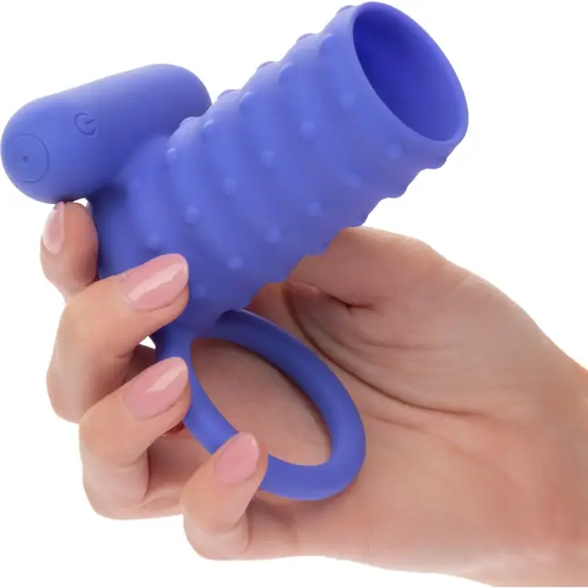 Синее эрекционное виброкольцо Silicone Rechargeable Endless Desires Enhancer - Couples Enhancers. Фотография 3.
