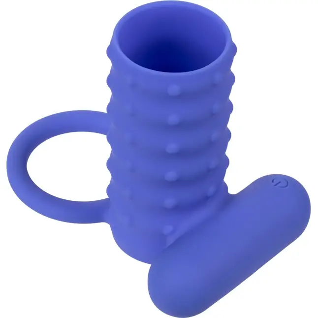 Синее эрекционное виброкольцо Silicone Rechargeable Endless Desires Enhancer - Couples Enhancers. Фотография 7.