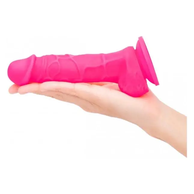 Розовый фаллоимитатор Pink Vibe - 14 см. Фотография 2.