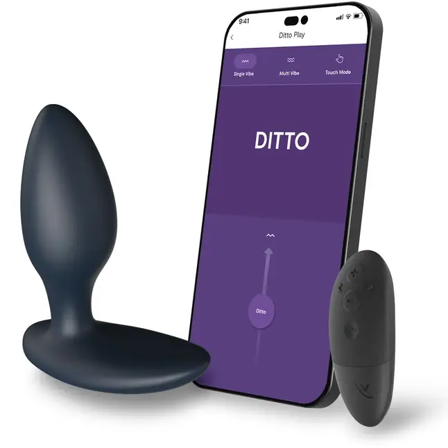 Черная анальная вибровтулка We-Vibe Ditto