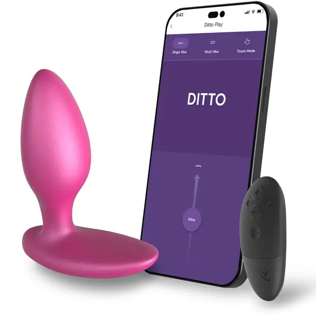 Розовая анальная вибровтулка We-Vibe Ditto