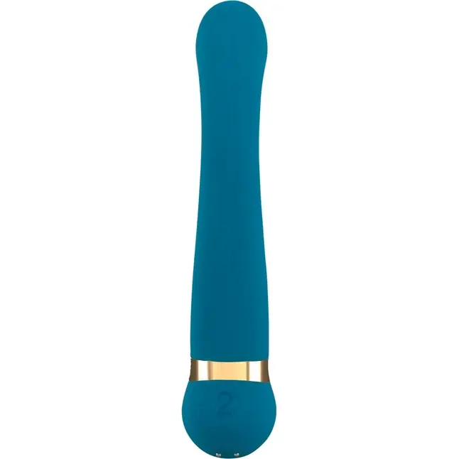 Бирюзовый вибромассажер с температурными режимами Hot n Cold Vibrator - 21,6 см - You2Toys. Фотография 5.