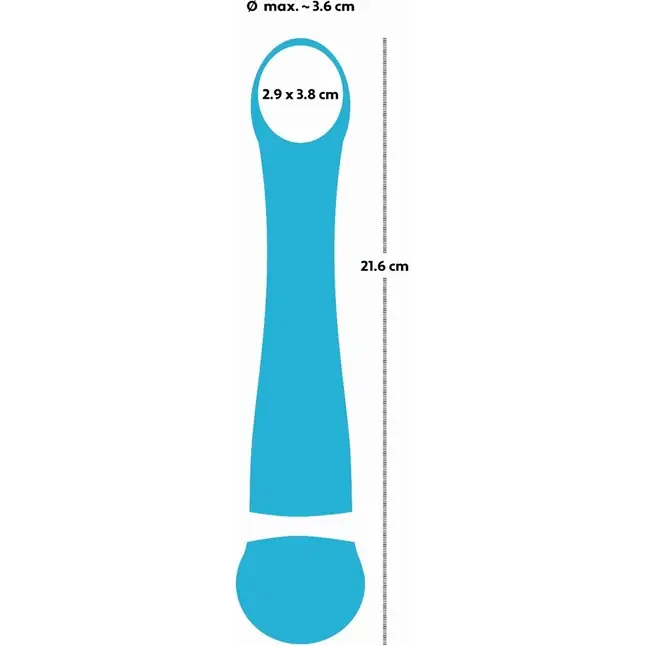 Бирюзовый вибромассажер с температурными режимами Hot n Cold Vibrator - 21,6 см - You2Toys. Фотография 8.