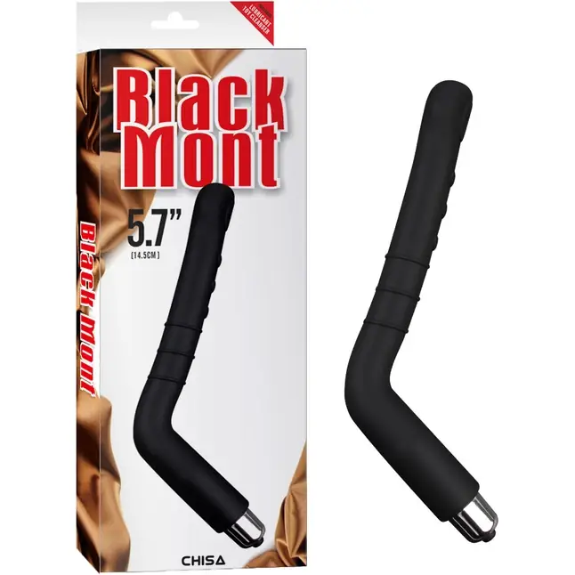 Черный анальный вибратор Rectal Reacher Vibe - 25 см - Black Mont. Фотография 2.