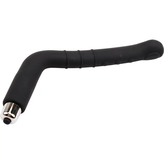 Черный анальный вибратор Rectal Reacher Vibe - 25 см - Black Mont. Фотография 4.